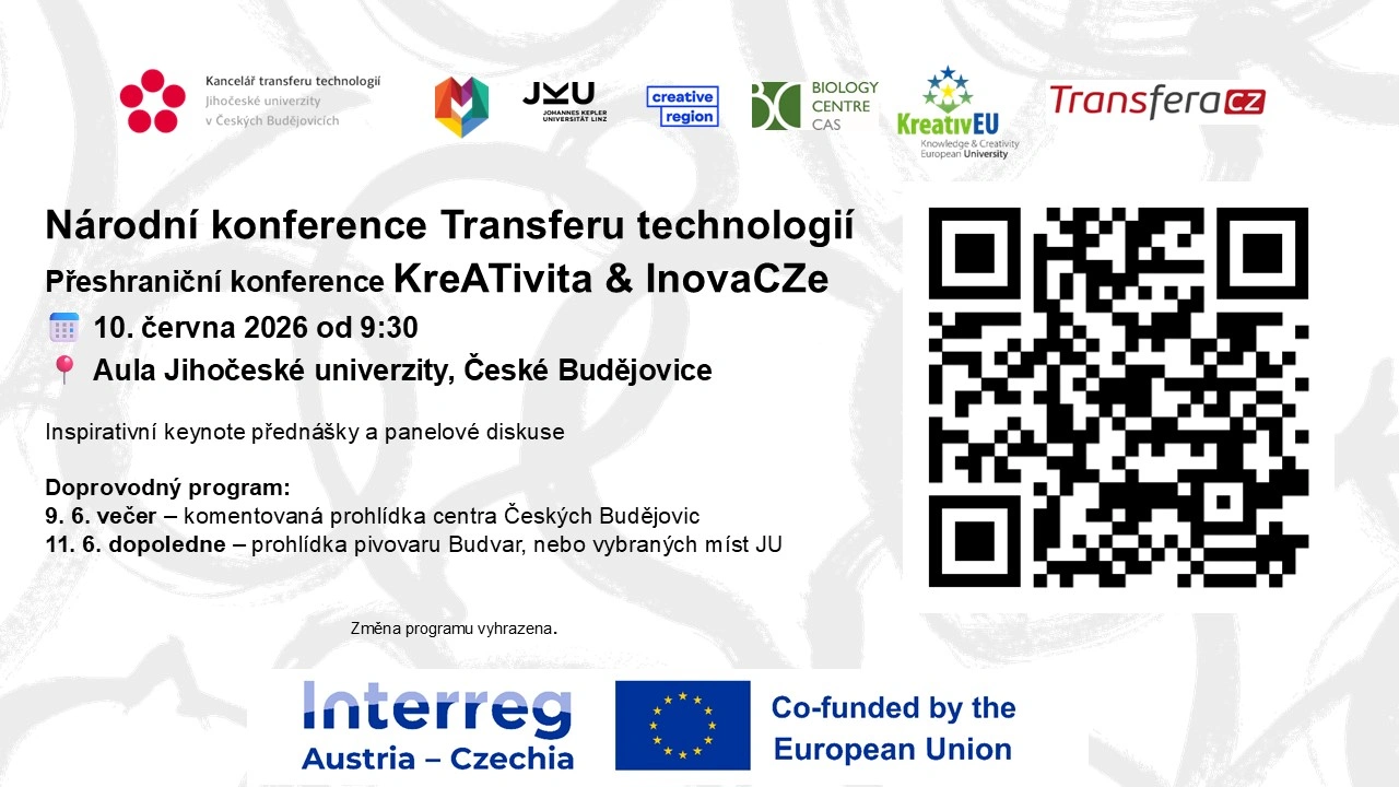 Přeshraniční konference KreATivita a InovaCZe/Národní konference Transferu technologií