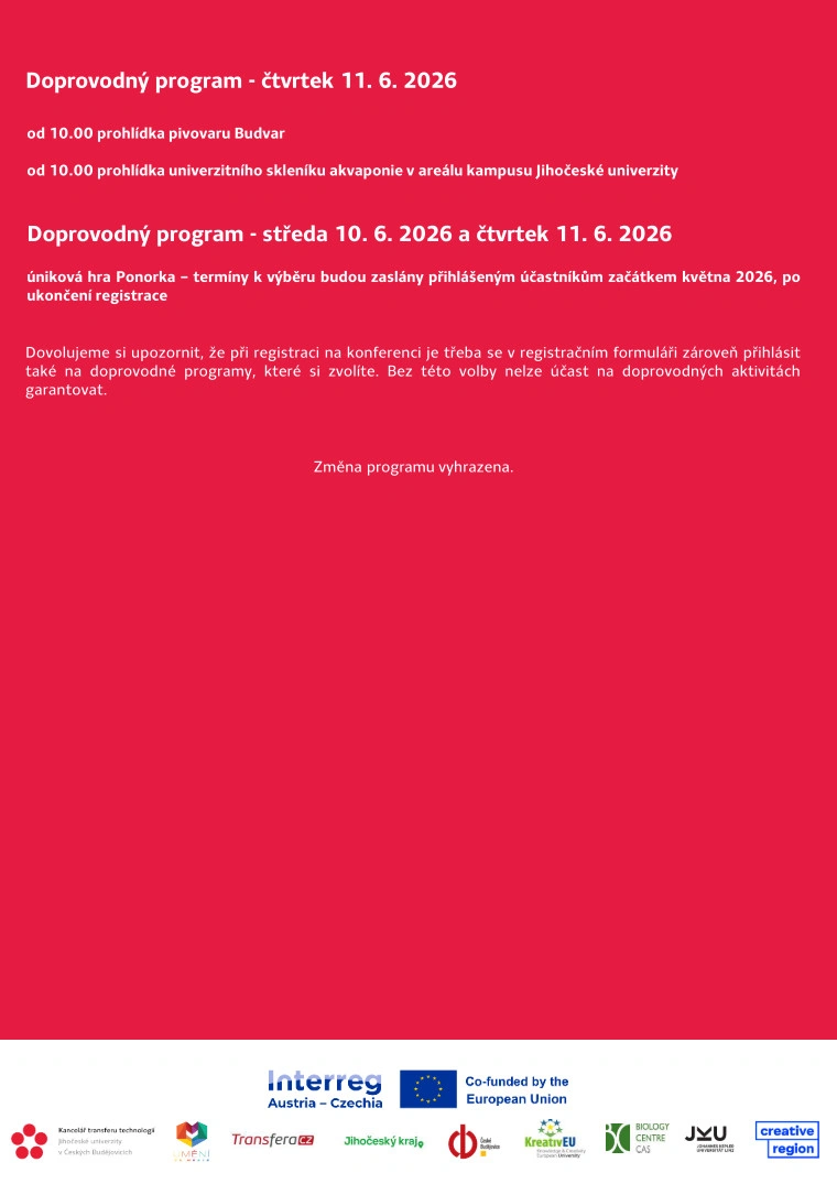 Program konference ČJ