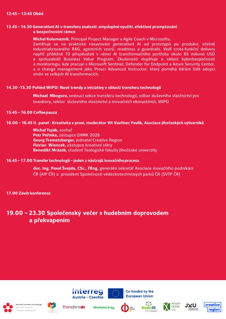 Program konference ČJ